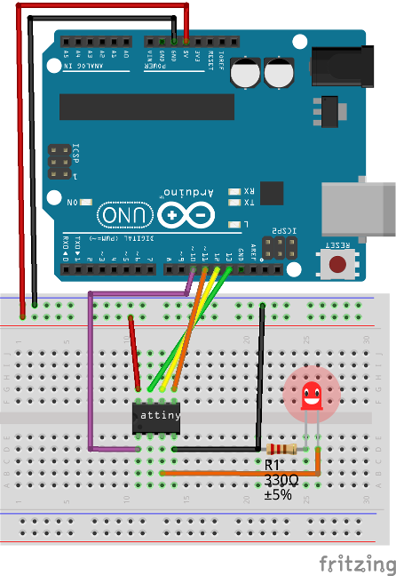 Программа для прошивки attiny13